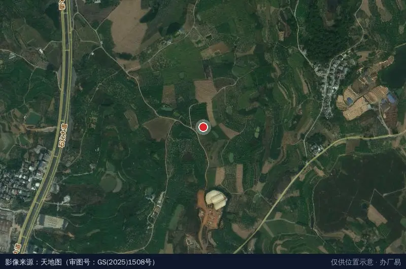 田东县工业园区工会法律援助服务站卫星位置示意图