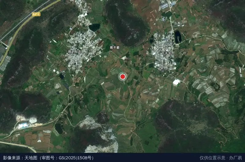 五里湾工业集中区卫星位置示意图
