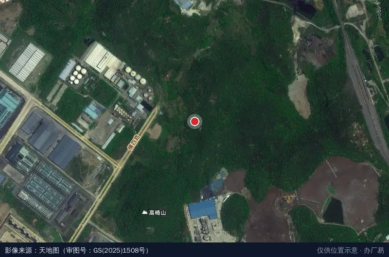 陕西建工第九建设集团有限公司平果市工业区保障性住房项目经理部卫星位置示意图