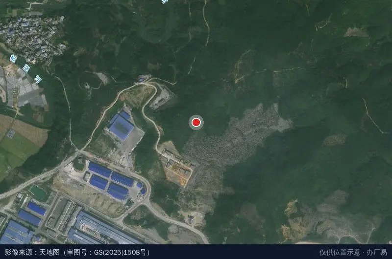 百矿集团经济产业园卫星位置示意图