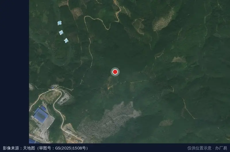 田林铝产业园卫星位置示意图