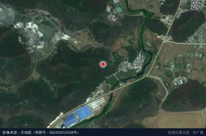 百矿铝产业园中国电建湖北工程有限公司卫星位置示意图