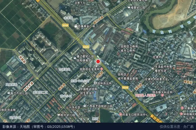 天之骄文化产业园卫星位置示意图