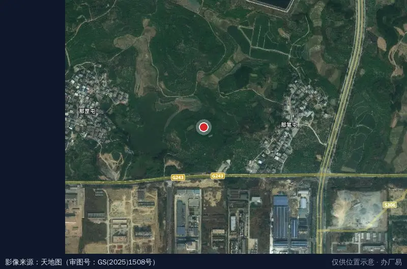 广西田东锦江产业园总公司卫星位置示意图