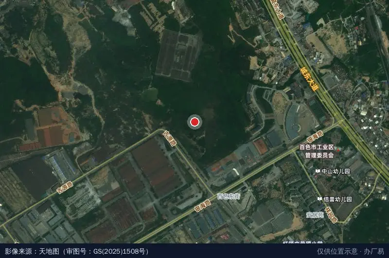 广西朗洁洗涤服务有限公司卫星位置示意图