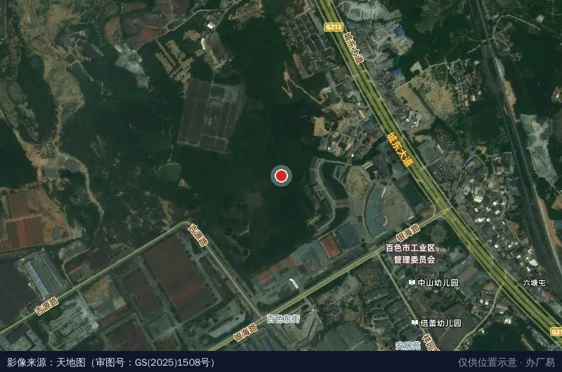 广西鲜源供应链有限公司卫星位置示意图