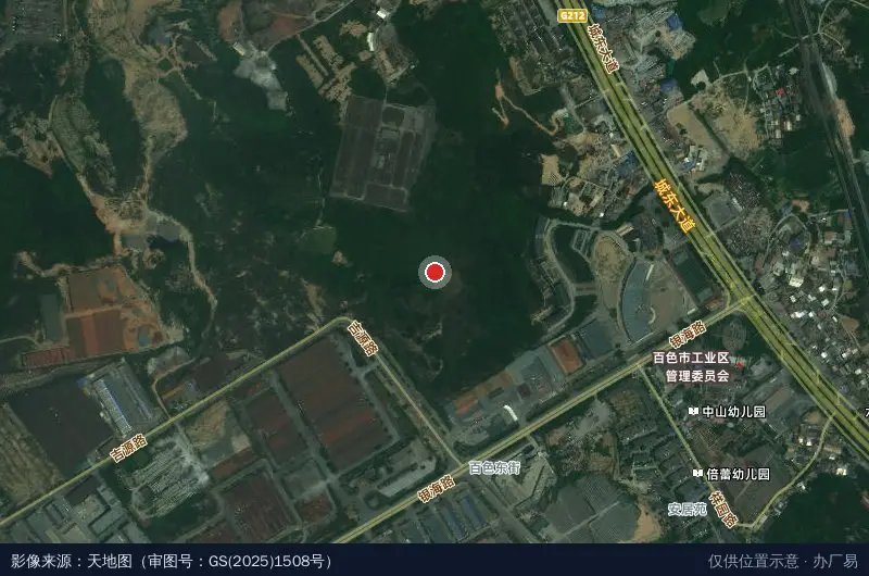 百色市善果食品有限公司卫星位置示意图