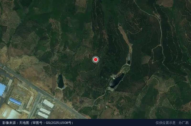 百东新区综合产业园卫星位置示意图