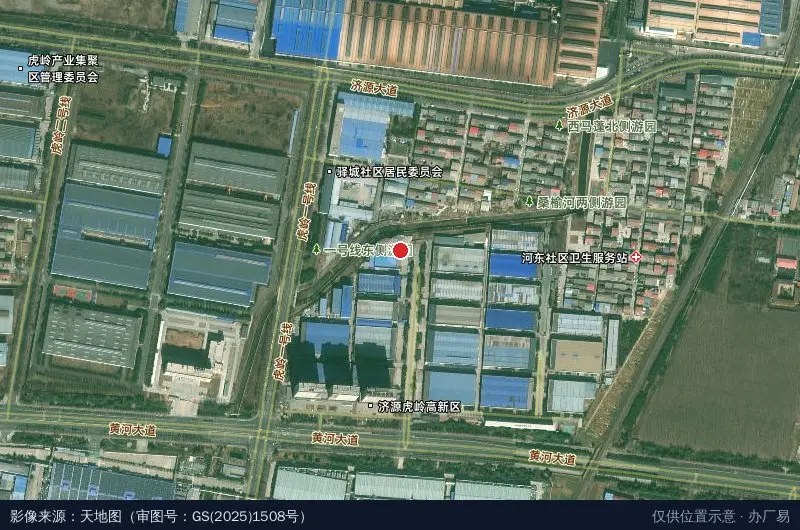 富士康工业园卫星位置示意图