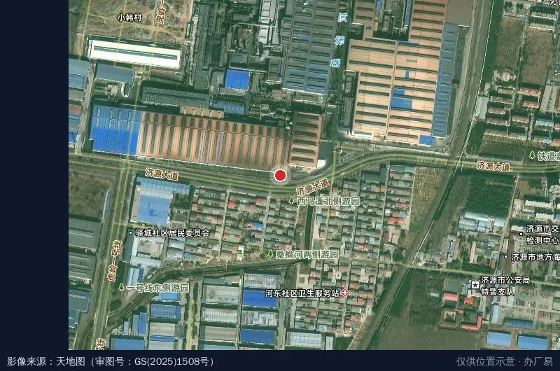 虎岭产业集聚区现代装备制造业基地卫星位置示意图