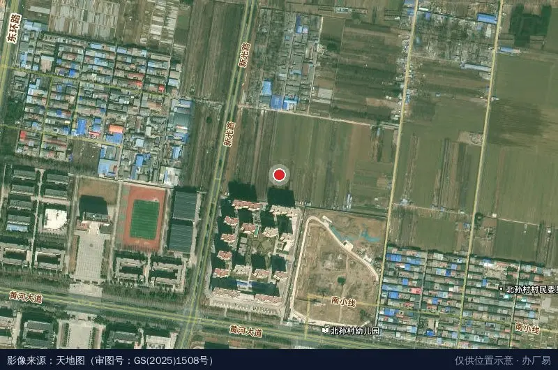 济源职业技术学院(新校区)卫星位置示意图