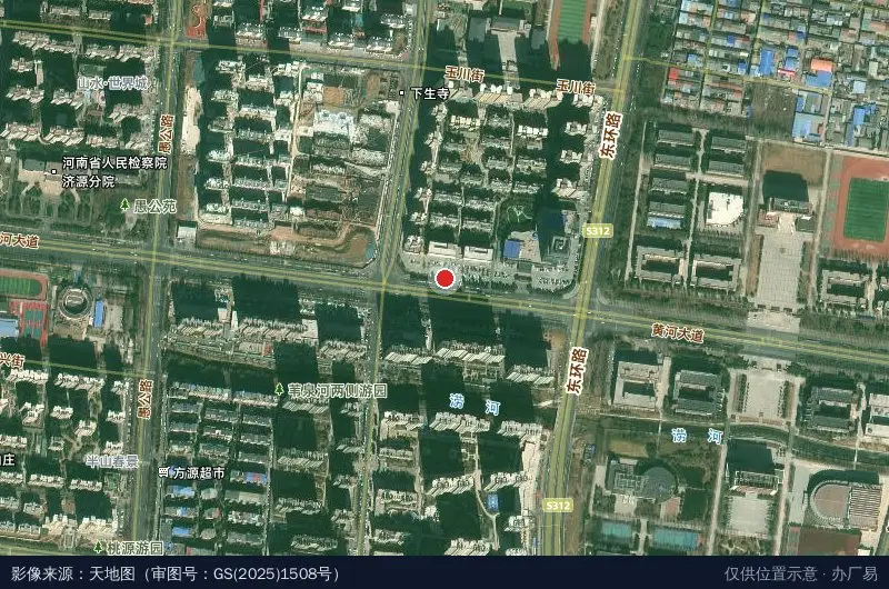 高新区智慧邻里中心卫星位置示意图
