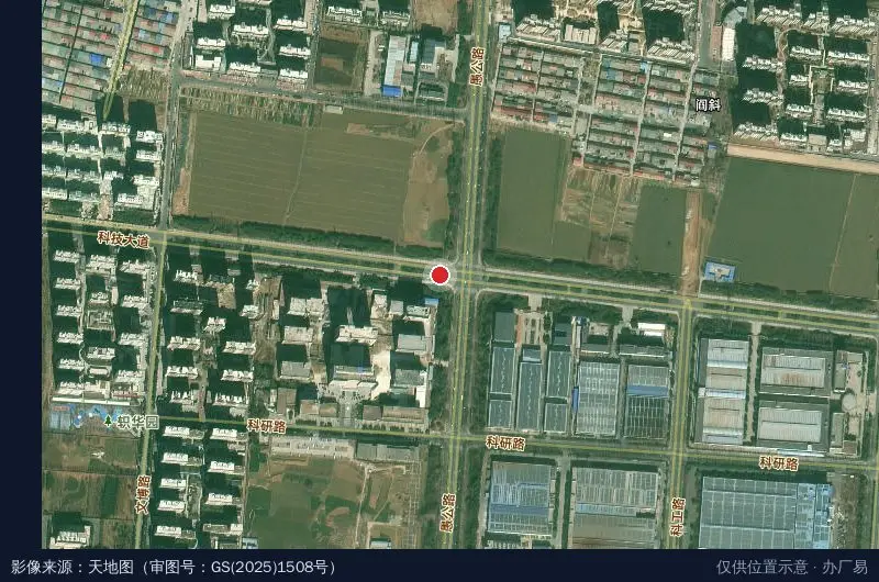 济源市高新产业集聚区综合服务区卫星位置示意图