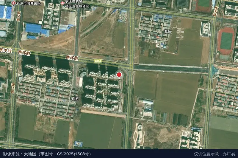 济源市贝迪地能中央空调有限公司卫星位置示意图