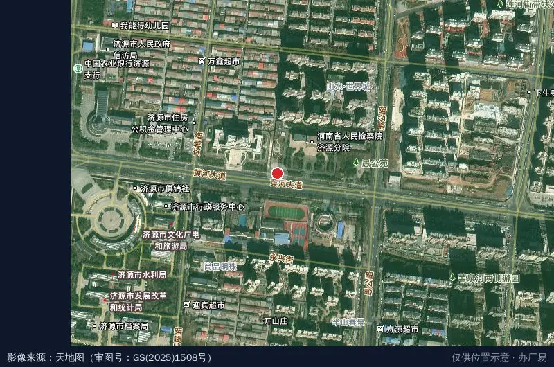 济源市易网信息服务有限公司卫星位置示意图