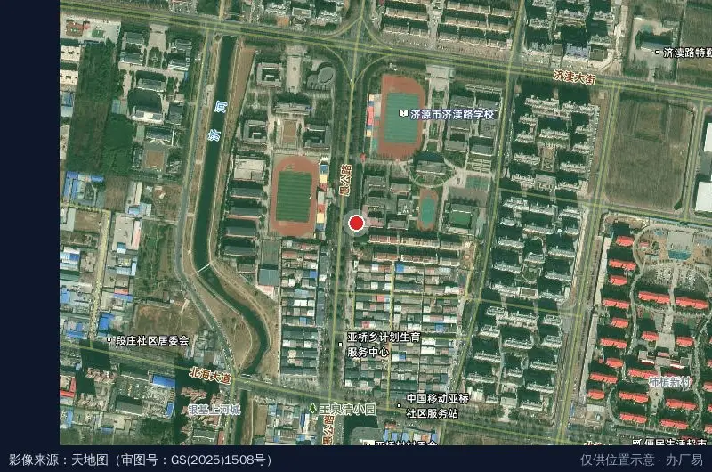 济水创业园-E区方圆商务中心卫星位置示意图