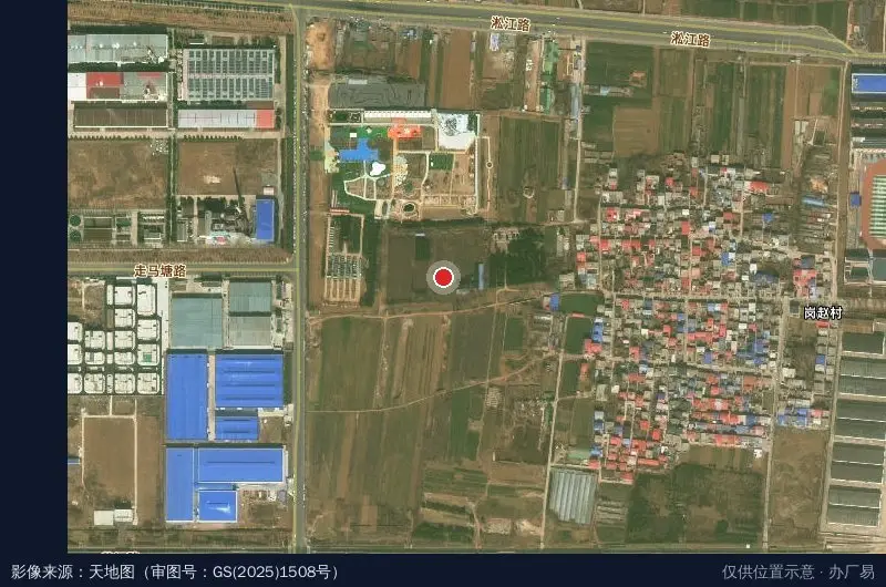 际华3515强人工业园卫星位置示意图