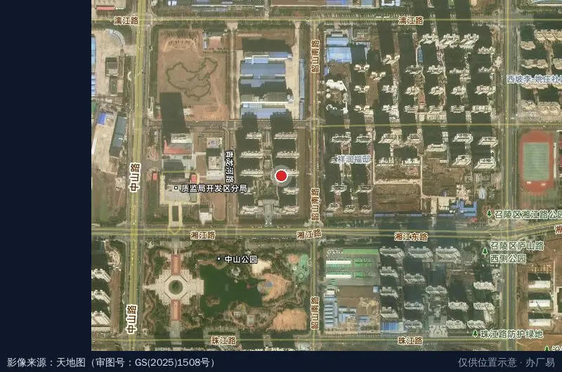 高新区创业中心恒达科技工业园卫星位置示意图