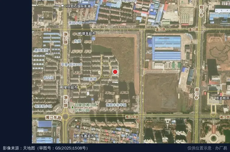 双汇第一工业园-北3门卫星位置示意图