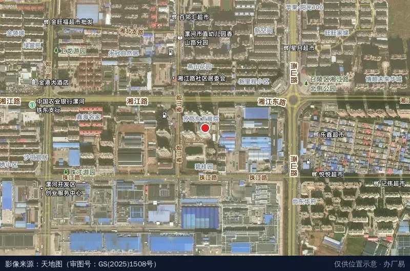 双汇第一工业园-西3门卫星位置示意图