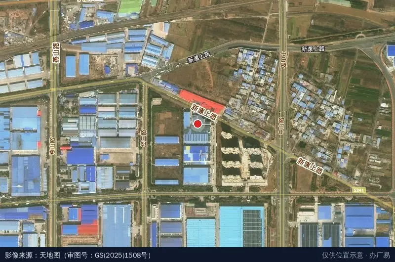 漯河开发区轻工食品工业园建委卫星位置示意图