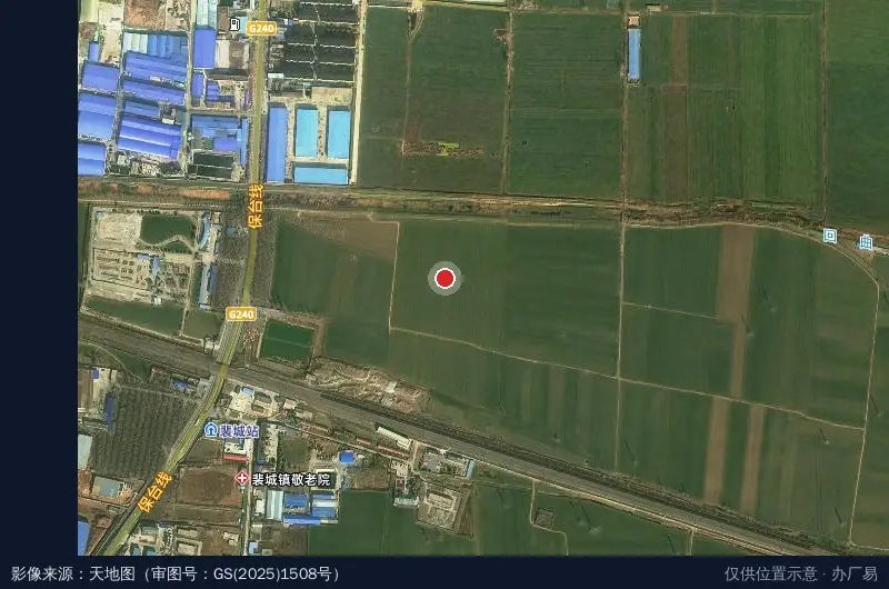 漯西工业集聚区卫星位置示意图