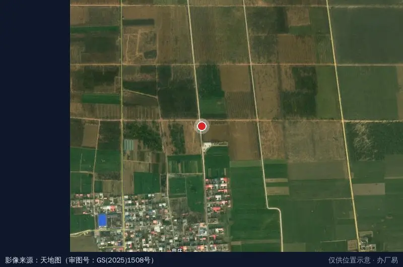 临颍第二村级集体经济产业园卫星位置示意图