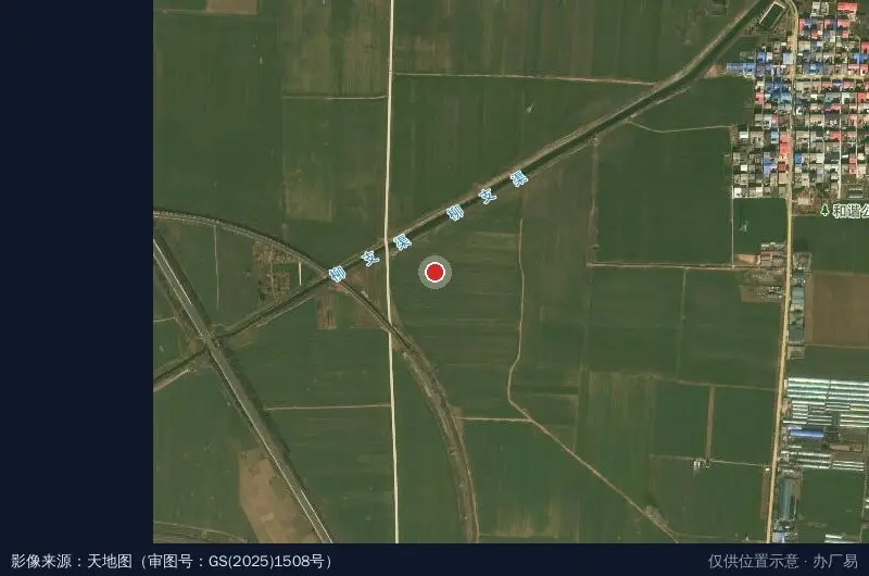 中科可降解产业园卫星位置示意图