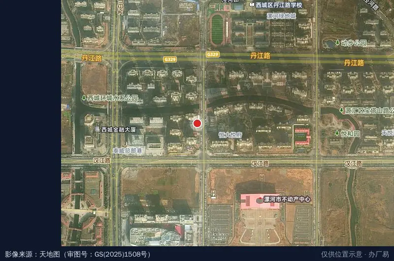 漯河智慧岛人力资源产业园卫星位置示意图