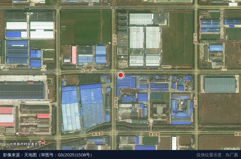 临颍县产业集聚区卫星位置示意图