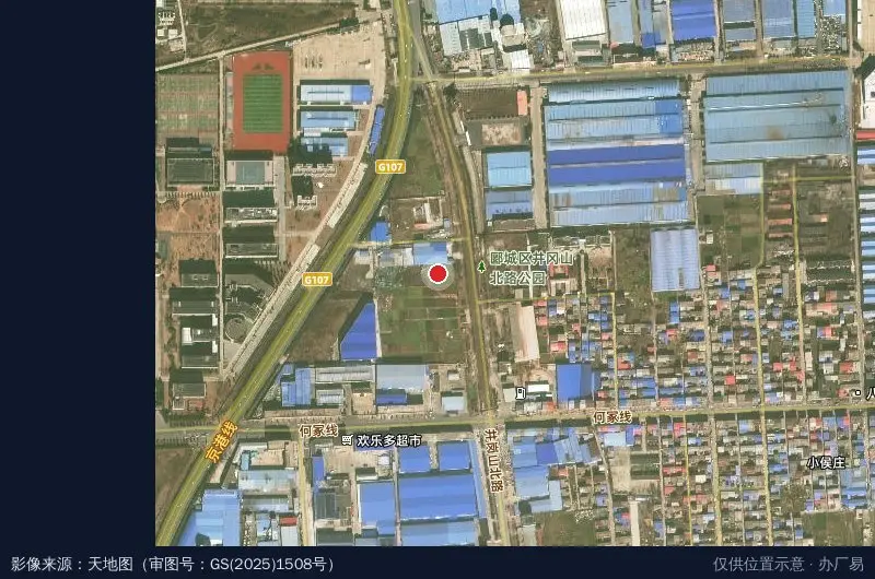 亿通汽车科技产业园-东1门卫星位置示意图