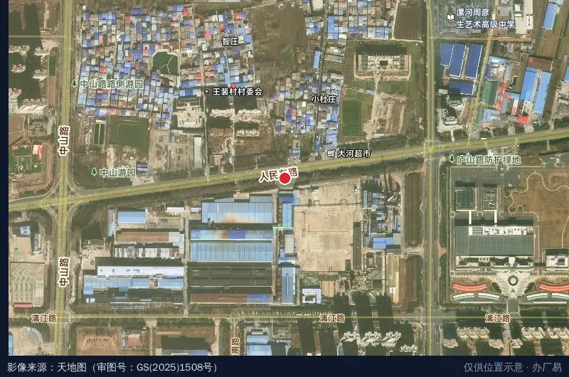 漯河经开区人力资源产业园卫星位置示意图