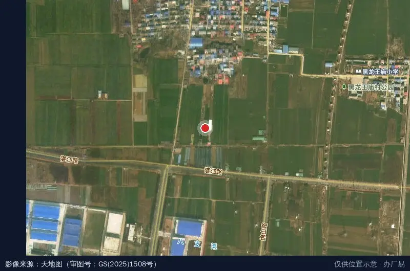 中建七局安装郾城产业园卫星位置示意图