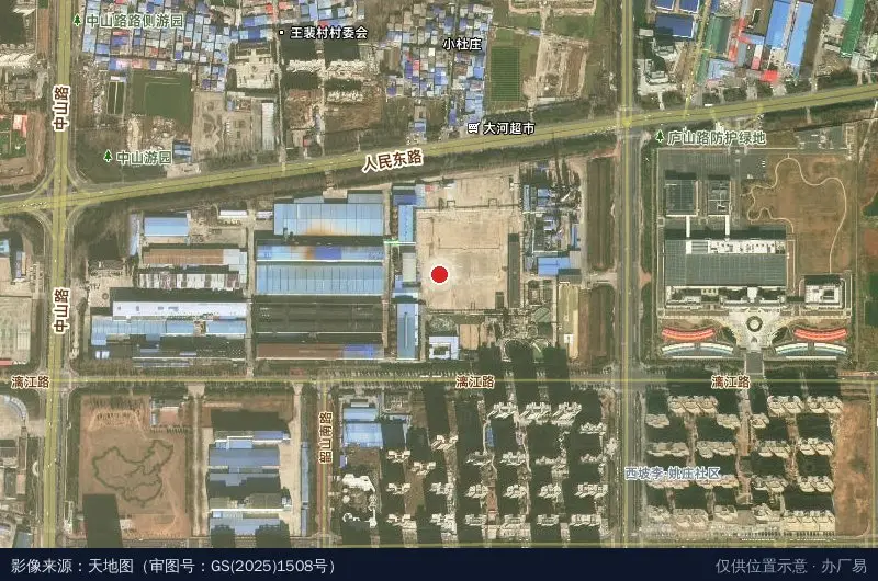 漯河经济开发区工商业联合会卫星位置示意图