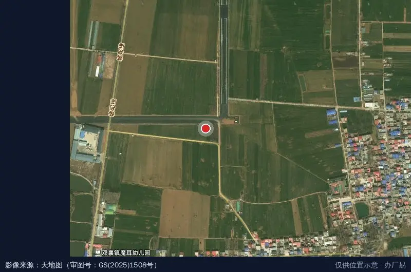 经济技术开发区邓襄镇城镇综合管理指挥部卫星位置示意图
