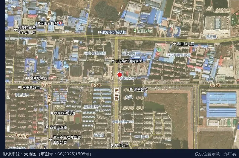 经济开发区保安专职巡防大队卫星位置示意图