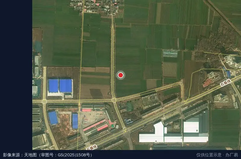 中国临颍现代物流园区卫星位置示意图