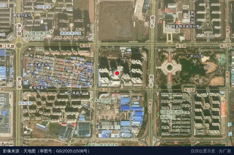 方圆物流园(漯河东分公司)卫星位置示意图