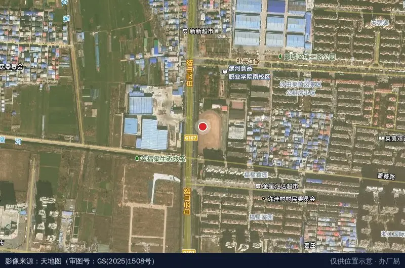 宏达电商物流园卫星位置示意图