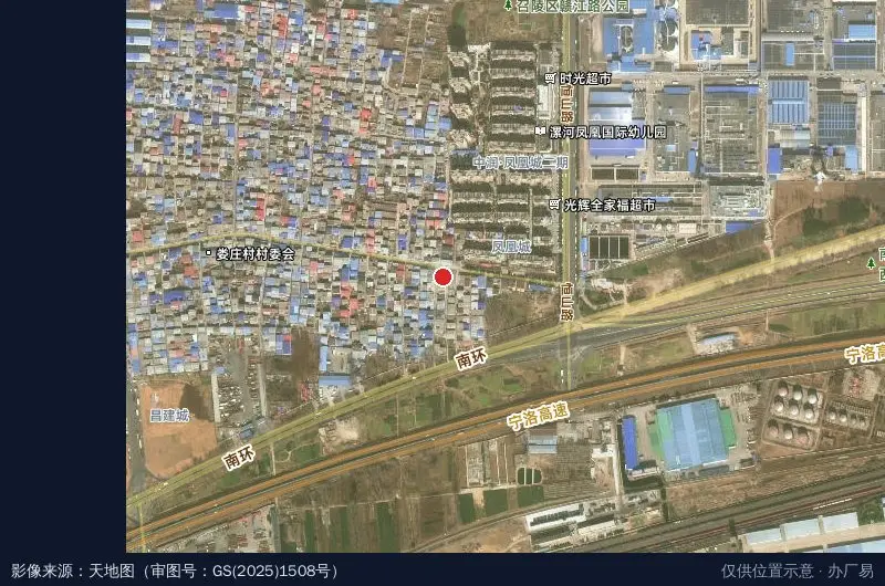 安冷物流园卫星位置示意图