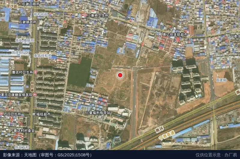 公路物流园卫星位置示意图
