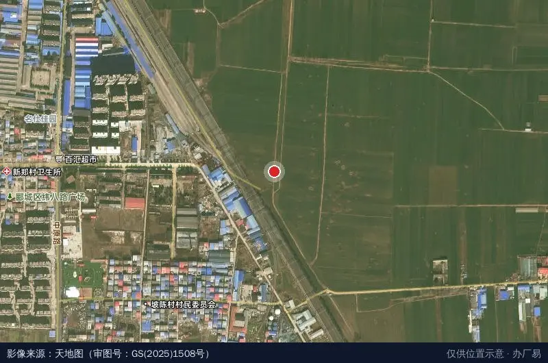 铁路集装箱物流园区卫星位置示意图