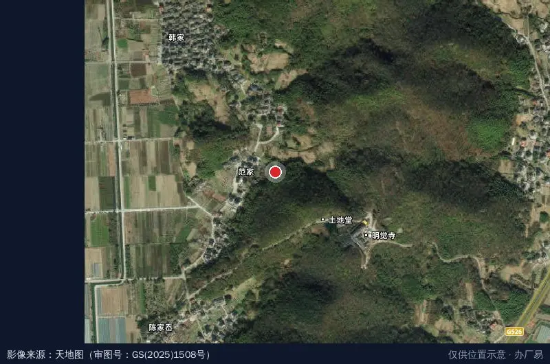 小山干工业区卫星位置示意图