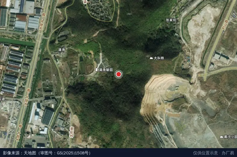 舟山高新技术产业园区小微分区卫星位置示意图