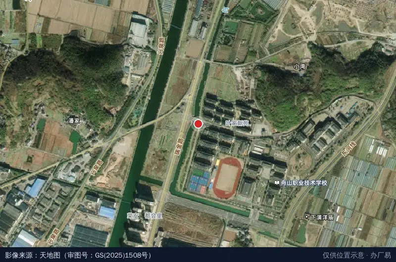 白泉工业区卫星位置示意图