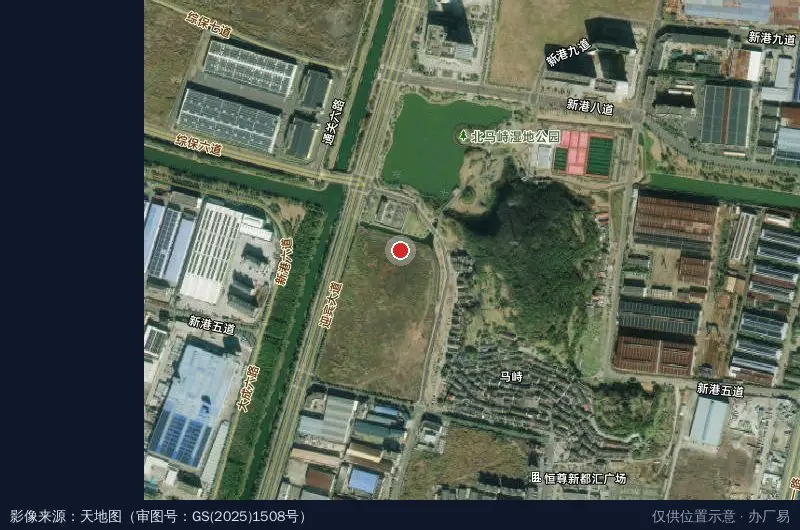 中浪工业园-A区卫星位置示意图