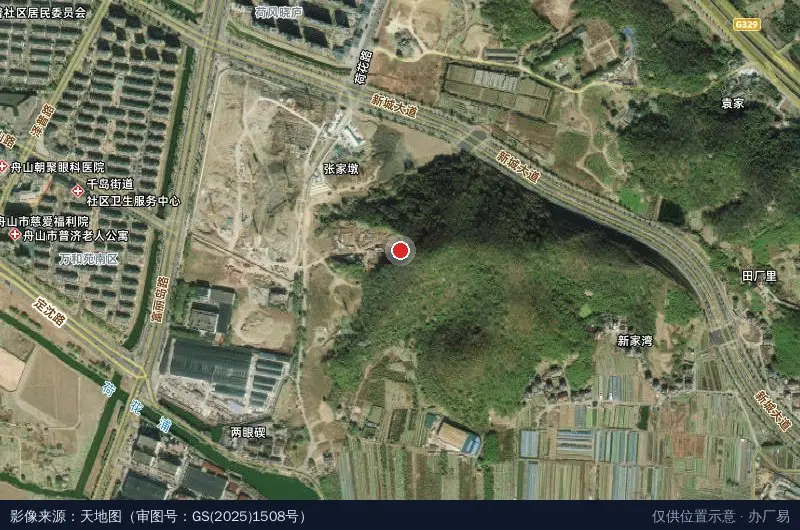 临城工业园九道卫星位置示意图