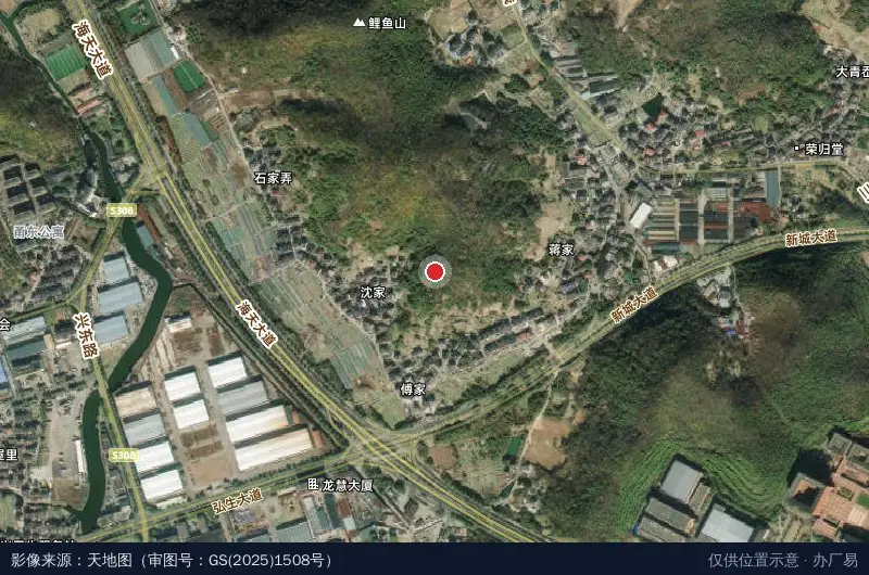 天力工业园区-东区卫星位置示意图