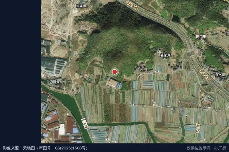 临城工业园七道/海力生路(路口)卫星位置示意图