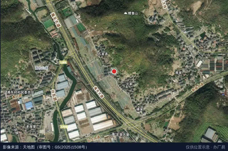 天力工业园区西区-11栋卫星位置示意图